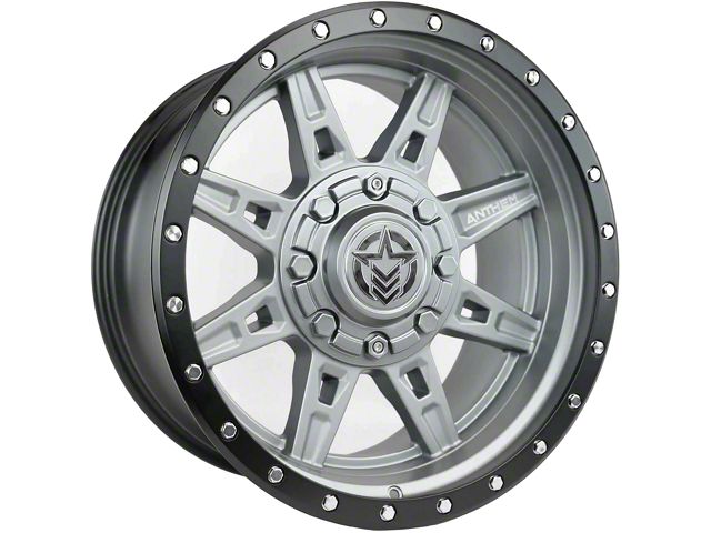Anthem Off-Road Rogue Titanium Gray 8-Lug Wheel; 18x9; 18mm Offset (15-19 Silverado 2500 HD)