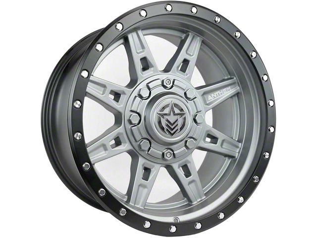 Anthem Off-Road Rogue Titanium Gray 8-Lug Wheel; 20x10; -18mm Offset (15-19 Silverado 2500 HD)