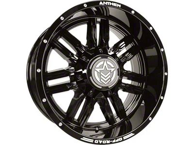 Anthem Off-Road Equalizer Gloss Black 8-Lug Wheel; 18x10; -24mm Offset (15-19 Silverado 3500 HD SRW)