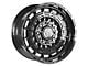 Anthem Off-Road Viper Gloss Black 8-Lug Wheel; 17x9; -12mm Offset (15-19 Silverado 3500 HD SRW)