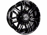 Anthem Off-Road Equalizer Gloss Black Milled 5-Lug Wheel; 20x12; -44mm Offset (94-01 RAM 1500)