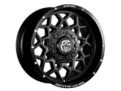 Anthem Off-Road Avenger Satin Black 6-Lug Wheel; 17x9; 0mm Offset (99-06 Sierra 1500)