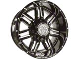 Anthem Off-Road Equalizer Gloss Black Milled 6-Lug Wheel; 18x9; -12mm Offset (21-26 F-150)