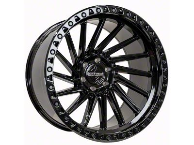 Anthem Off-Road Turbine Gloss Black 8-Lug Wheel; 22x12; -24mm Offset (23-24 F-350 Super Duty SRW)