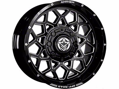 Anthem Off-Road Avenger Gloss Black Milled 8-Lug Wheel; 20x10; -18mm Offset (06-08 RAM 1500 Mega Cab)