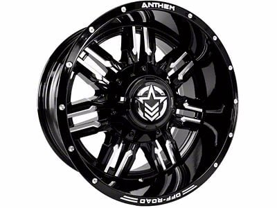 Anthem Off-Road Equalizer Gloss Black Milled 8-Lug Wheel; 18x10; -24mm Offset (19-24 RAM 2500)