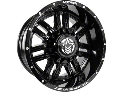Anthem Off-Road Equalizer Gloss Black 6-Lug Wheel; 20x10; -24mm Offset (19-25 Sierra 1500)