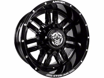 Anthem Off-Road Equalizer Gloss Black 6-Lug Wheel; 18x9; 0mm Offset (19-25 Silverado 1500)