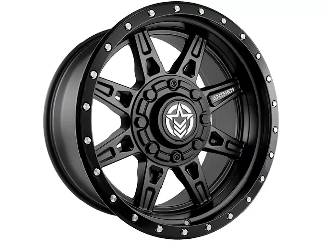 Anthem Off-Road Rogue Satin Black 8-Lug Wheel; 18x9; 18mm Offset (20-24 Silverado 2500 HD)