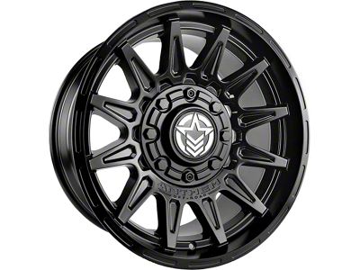 Anthem Off-Road Liberty Satin Black 8-Lug Wheel; 20x12; -44mm Offset (20-25 Silverado 3500 HD SRW)