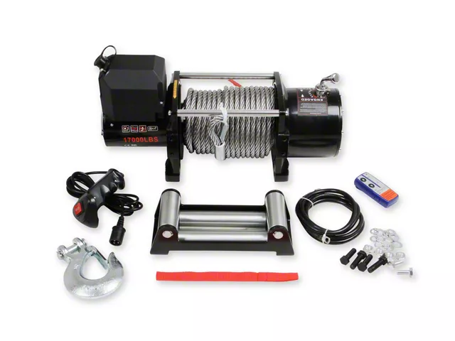 Anvil Off-Road 17,000 lb. Winch with Steel Cable (Universal; Some Adaptation May Be Required)