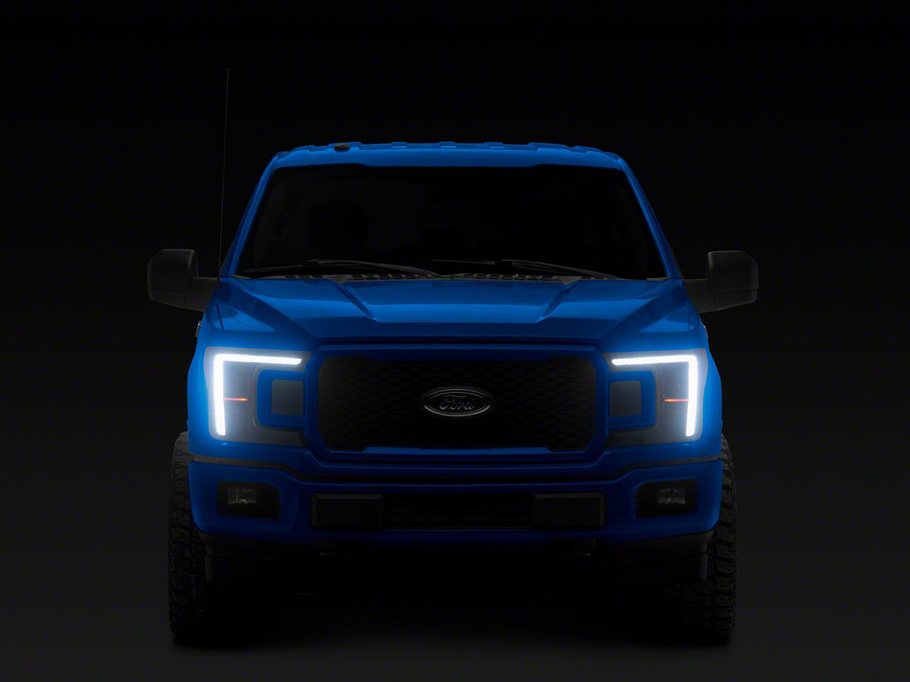 Anzo USA F-150 Z-Series Full LED Plank Projector Headlights with