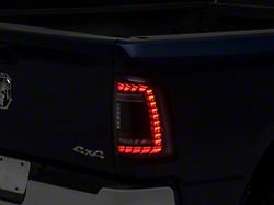 Anzo USA Full LED Tail Lights with Sequential Turn Signal; Black Housing; Clear Lens (19-24 RAM 3500)