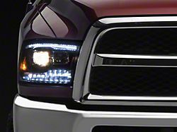 Anzo USA Projector Headlights with Sequential Turn Signal; Black Housing; Clear Lens (10-18 RAM 3500)