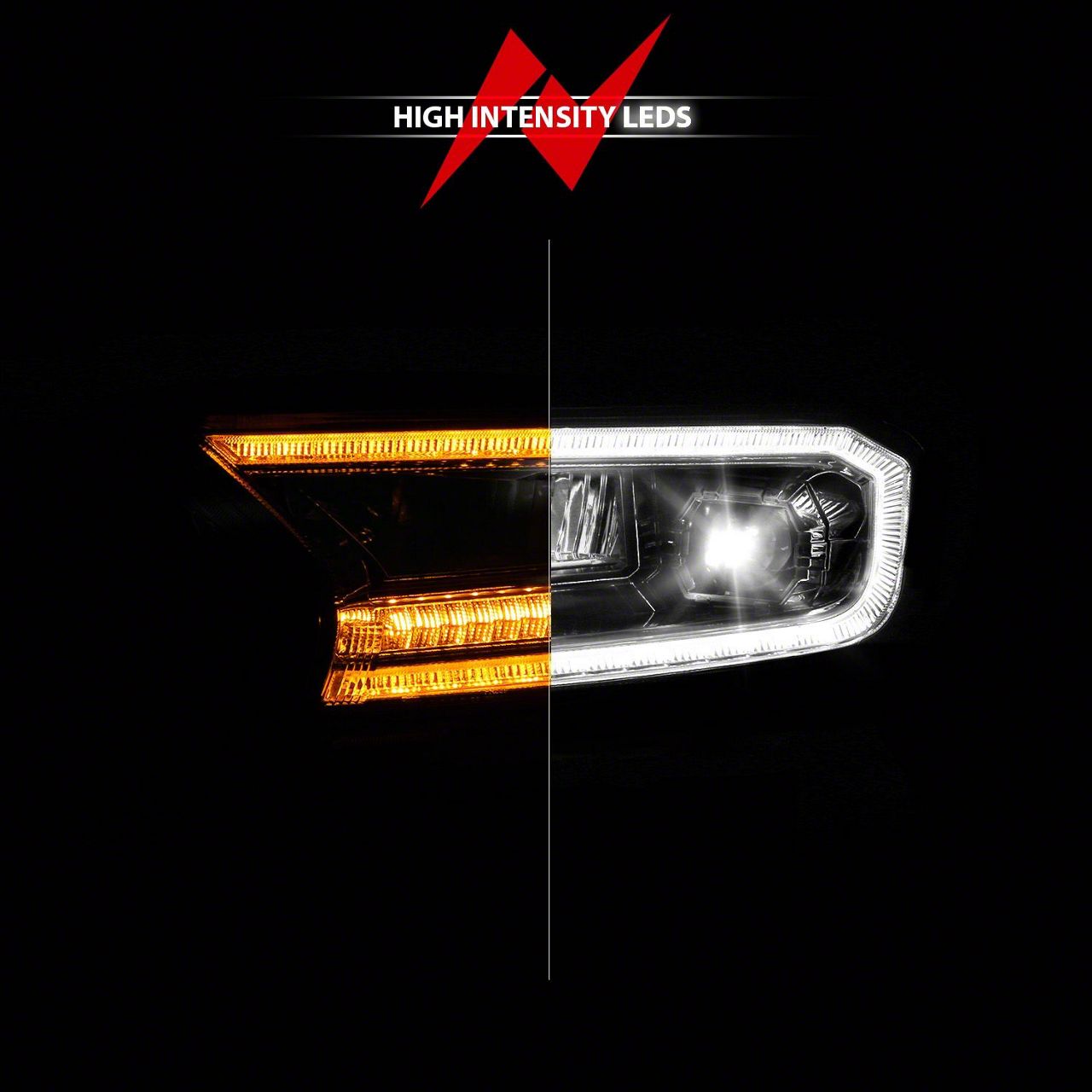 Anzo USA Ranger Full LED Projector Headlights with Initiation and
