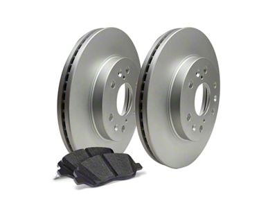 Apex One Enviro-Friendly Geomet OE 6-Lug Brake Rotor and Friction Point Pad Kit; Front (2009 F-150)
