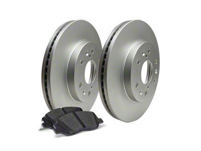 Apex One Enviro-Friendly Geomet OE 6-Lug Brake Rotor and Friction Point Pad Kit; Front and Rear (04-08 4WD F-150)
