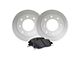 Apex One Enviro-Friendly Geomet OE 8-Lug Brake Rotor and Friction Point Pad Kit; Front (13-22 4WD F-250 Super Duty)
