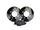 Apex One Elite Cross-Drill and Slots 8-Lug Brake Rotor and Friction Point Pad Kit; Front and Rear (13-22 4WD F-350 Super Duty SRW)