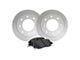 Apex One Enviro-Friendly Geomet OE 8-Lug Brake Rotor and Friction Point Pad Kit; Front and Rear (13-22 4WD F-350 Super Duty SRW)