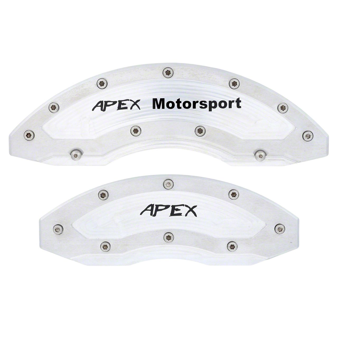 Apex Overlay Gen III Brake Caliper Overlays; Raw; Front and Rear (97-24 F-150 w/ 18+ Inch Wheels)