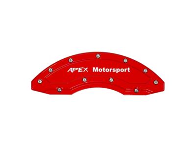 Apex Overlay Gen III Brake Caliper Overlays; Red; Front (97-25 F-150 w/ 18+ Inch Wheels)