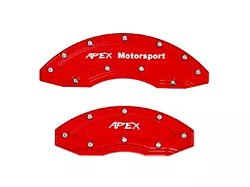 Apex Overlay Gen III Brake Caliper Overlays; Red; Front and Rear (97-24 F-150 w/ 18+ Inch Wheels)