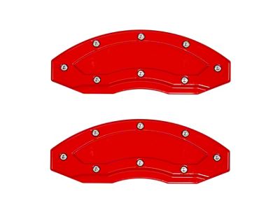 Apex Overlay Gen III Brake Caliper Overlays; Red; Rear (15-24 F-150 w/ 18+ Inch Wheels)