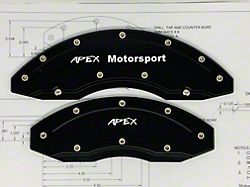 Apex Overlay Gen III Brake Caliper Overlays; Black; Front and Rear (94-24 RAM 3500 SRW w/ 18+ Inch Wheels)