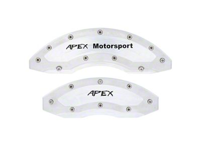 Apex Overlay Gen III Brake Caliper Overlays; Raw; Front and Rear (94-24 RAM 3500 SRW w/ 18+ Inch Wheels)