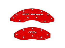 Apex Overlay Gen III Brake Caliper Overlays; Red; Front and Rear (03-24 RAM 3500 SRW w/ 18+ Inch Wheels)