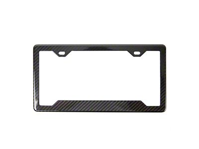 APR Performance License Plate Frame with Rectangular Holes; Carbon Fiber (Universal; Some Adaptation May Be Required)