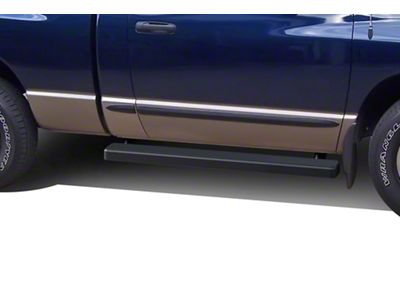 4-Inch iStep Running Boards; Black (02-08 RAM 1500 Regular Cab)