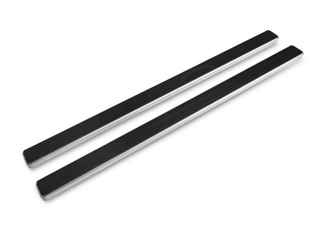 4-Inch iStep Running Boards; Hairline Silver (04-08 F-150 Regular Cab)