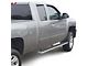 4-Inch iStep Running Boards; Hairline Silver (99-13 Silverado 1500 Extended Cab)