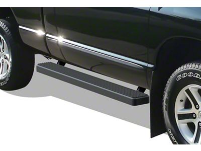 5-Inch iStep Running Boards; Black (02-08 RAM 1500 Regular Cab)