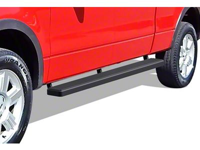 5-Inch iStep Running Boards; Black (04-08 F-150 SuperCrew)