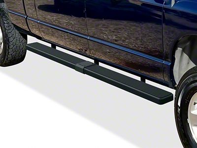 5-Inch iStep Running Boards; Black (06-08 RAM 1500 Mega Cab)