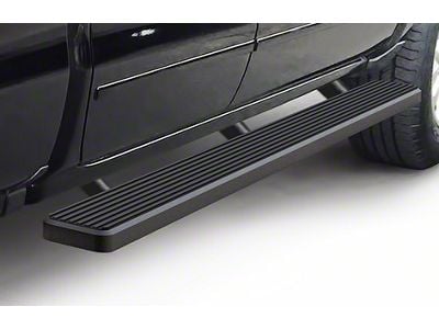5-Inch iStep Running Boards; Black (07-18 Sierra 1500 Extended/Double Cab)