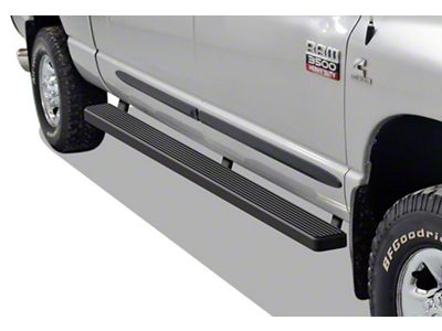 5-Inch iStep Running Boards; Black (09-18 RAM 1500 Crew Cab)