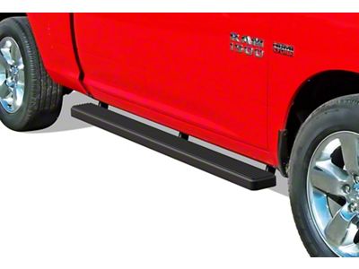 5-Inch iStep Running Boards; Black (09-18 RAM 1500 Quad Cab)