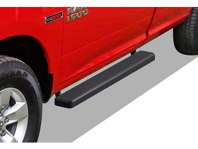 5-Inch iStep Running Boards; Black (09-18 RAM 1500 Regular Cab)