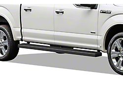 5-Inch iStep Running Boards; Black (15-25 F-150 SuperCrew)