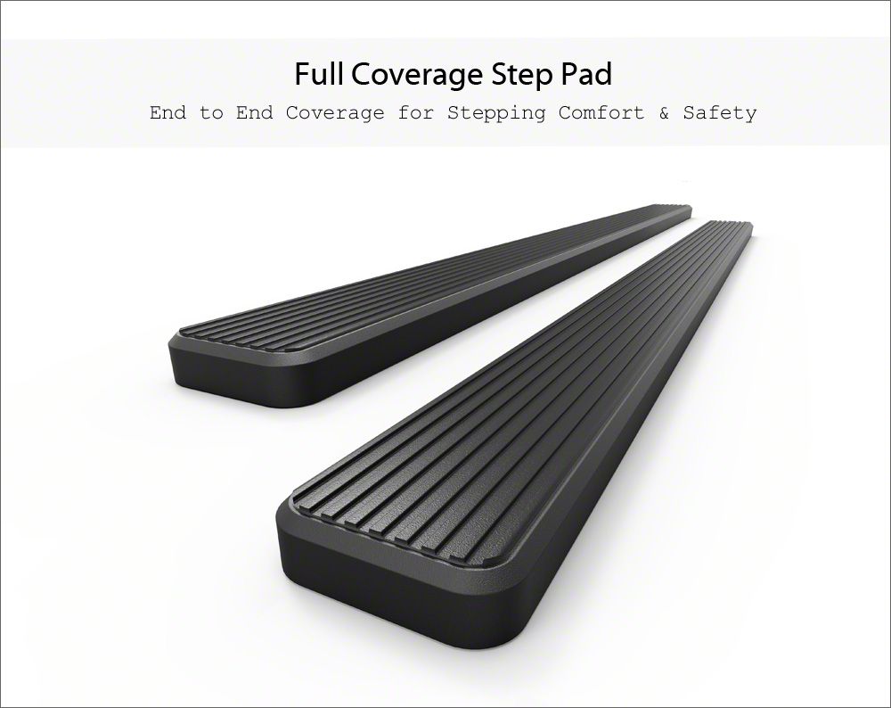 APS 5-Inch Matte Black Running Boards For Ford Transit Full Size Van (2015-2025)