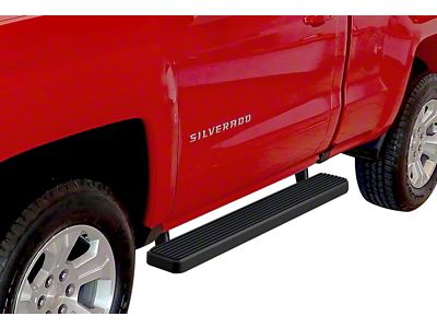 5-Inch iStep Running Boards; Black (99-06 Silverado 1500 Regular Cab)