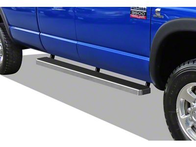 5-Inch iStep Running Boards; Hairline Silver (02-08 RAM 1500 Quad Cab)