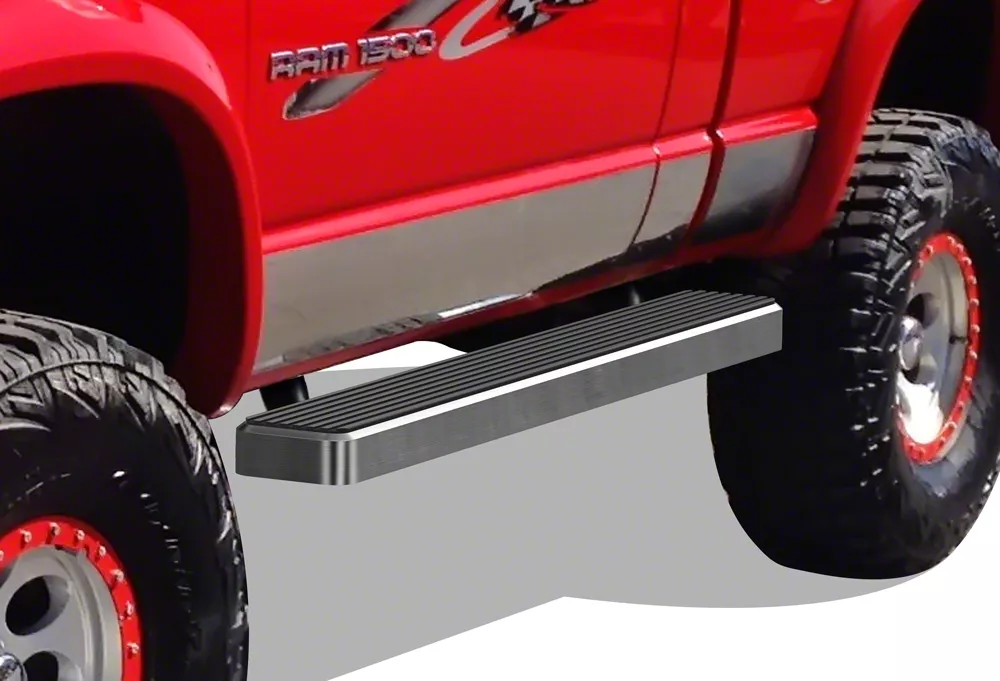 RAM 1500 5Inch iStep Running Boards; Hairline Silver (0208 RAM 1500