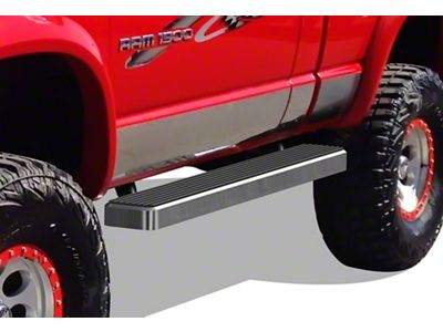 5-Inch iStep Running Boards; Hairline Silver (02-08 RAM 1500 Regular Cab)