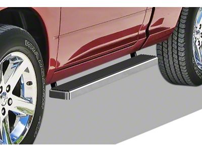 5-Inch iStep Running Boards; Hairline Silver (09-18 RAM 1500 Regular Cab)