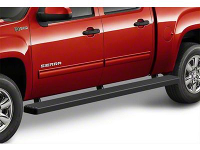 5-Inch iStep Wheel-to-Wheel Running Boards; Black (07-18 Sierra 1500 Crew Cab)